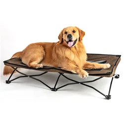 Cama elevada plegable para perros medianos y grandes - impermeable