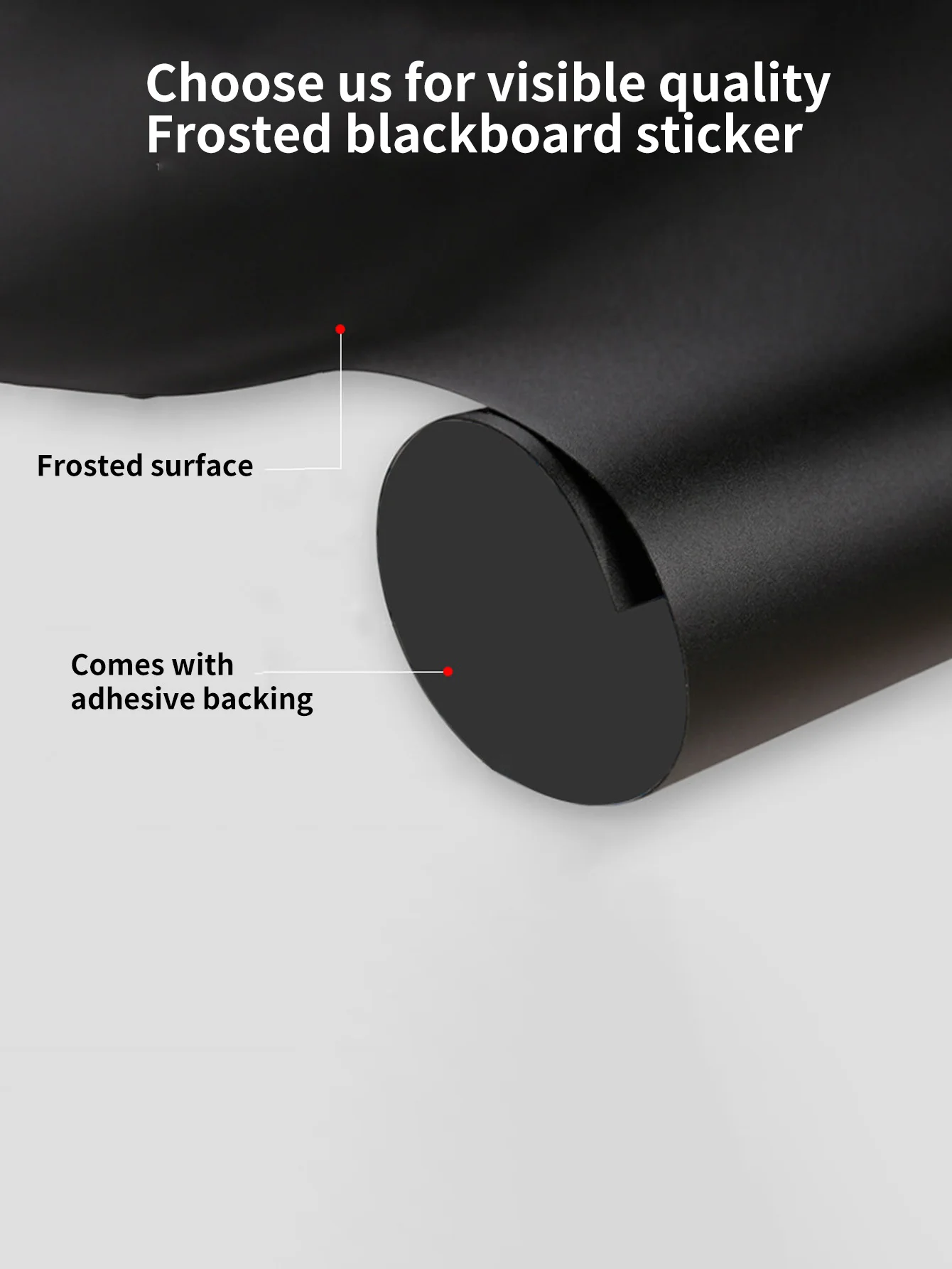 Un rollo de papel tapiz de pizarra extraíble, un rollo de papel tapiz de pizarra extraíble de vinilo autoadhesivo, cinco colores de tiza, papel tapiz duradero de borrado en seco, tablero de mensajes, adecuado para oficinas, escuelas y hogares - imagen 5