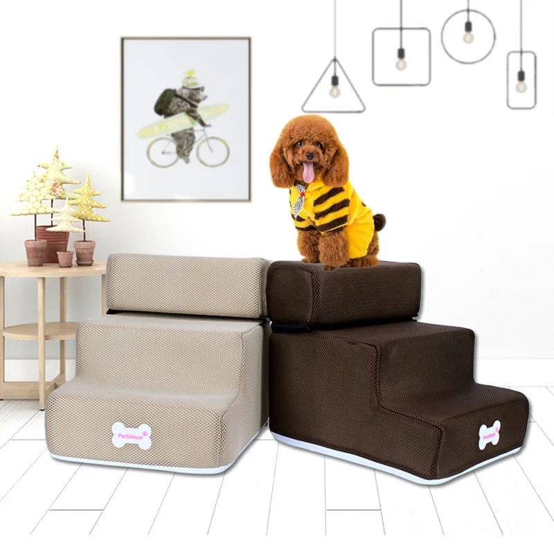 Escalera de espuma para perros pequeños – Acceso a cama y sofá