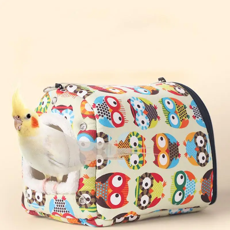 Nido de Pájaro cálido de invierno, cama de algodón para pájaros, jaula para loros, casa acogedora, cómoda cama para dormir, jaula, cueva escondida para Conures - imagen 5