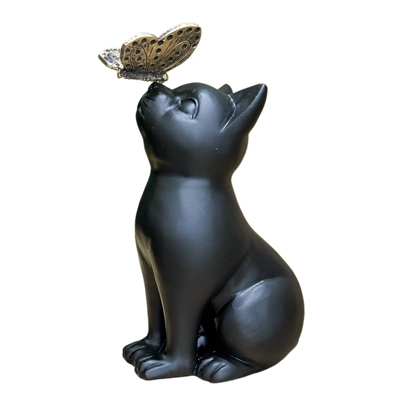 Cat Figurine Pet Memorial Gifts Animal Sculpture Cat Statue Garden Outdoor Decor