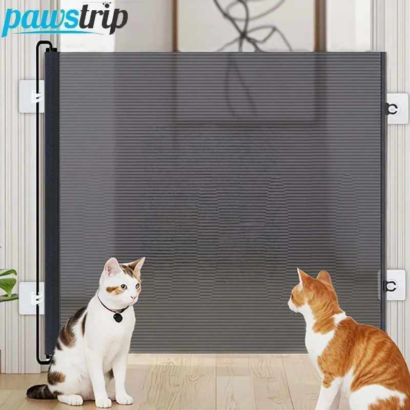 Cercas de barrera para perros y mascotas, puerta de escaleras de red aislada para mascotas, nueva parque infantil plegable de malla transpirable para valla de seguridad para perros