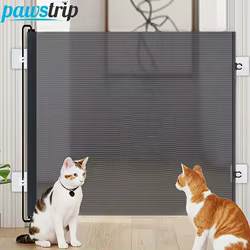 Barrera de seguridad plegable para perros y escaleras – Malla