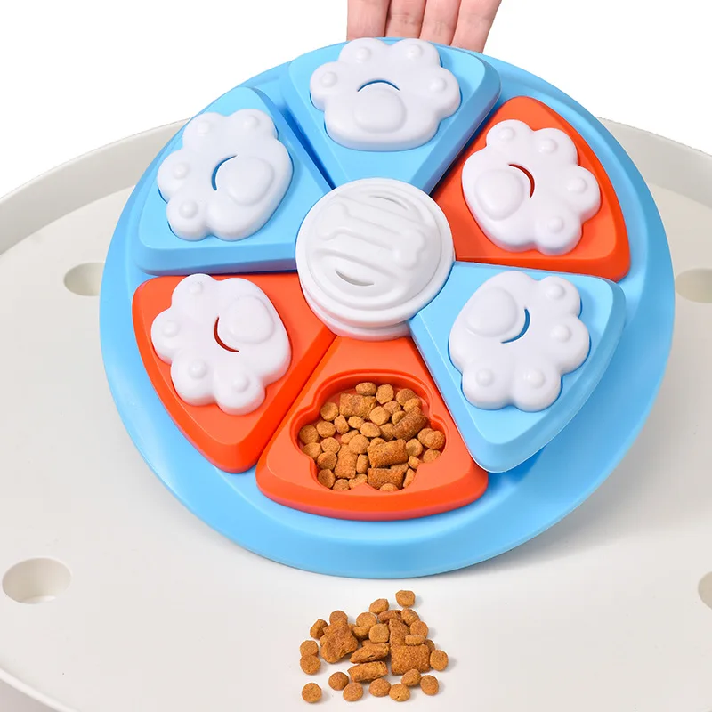 Nuevos juguetes para mascotas, tocadiscos educativos para perros, juguetes divertidos con fugas, entrenamiento de alimentos y aburrimiento lento, productos redondos para mascotas - imagen 2