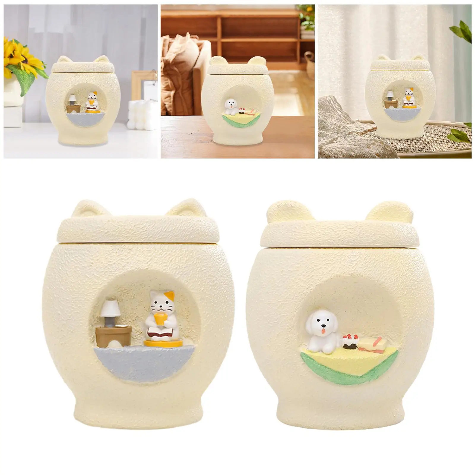 Urnas de cremación conmemorativas para mascotas, soporte para cenizas conmemorativo, ligero, mantiene recuerdos, estuche de memoria para mascotas, recuerdo para gatitos, conejos y conejos - imagen 4