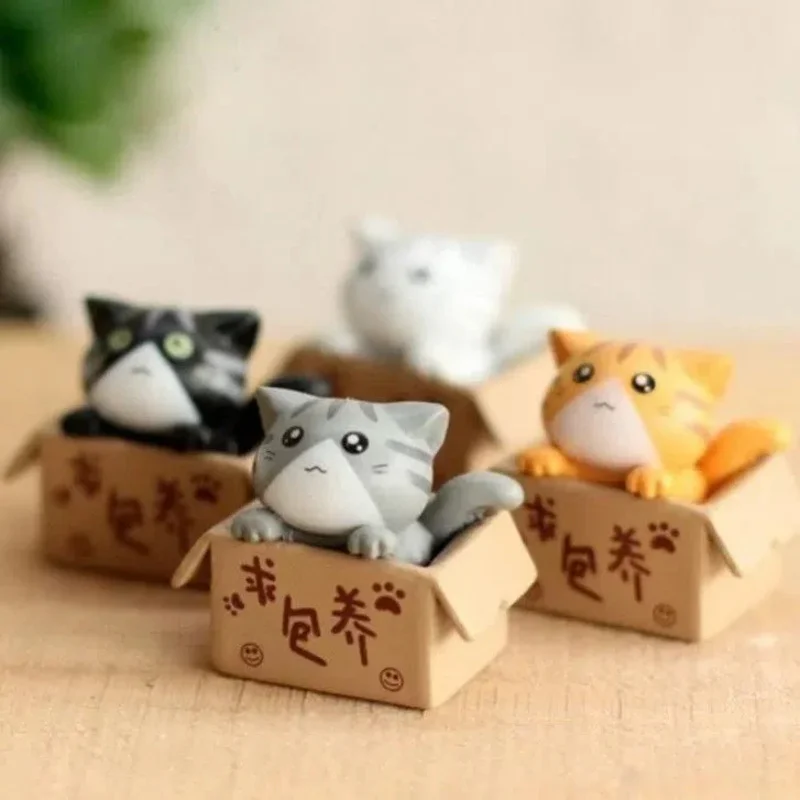 Estatuas de gatos mini para jardín y habitación infantil – Regalo niños - imagen 5