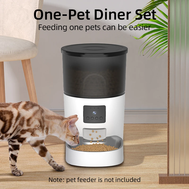 ROJECO Stainless Stee Feeder Bowl Only For 3L Automatic Pet Feeder With Camera Without Feeder Bowl For Cat Dog Pets Aaccessories - imagen 2