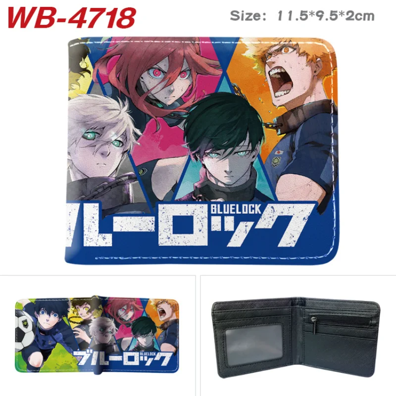 Monedero doblez anime Blue Lock Isagi Yoichi PU para fans - imagen 2