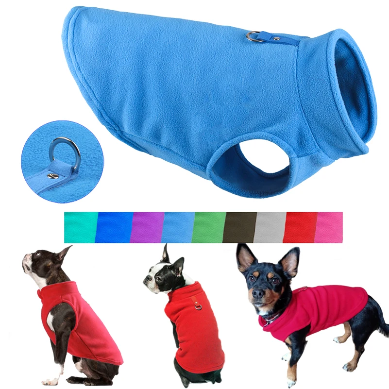 Chaleco de lana para perros pequeños, ropa de invierno, disfraces de Yorkshire Terrier, camiseta para cachorros, abrigo para Gato, traje de caniche y Bulldog Francés