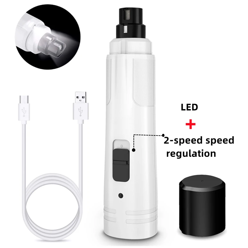 Cortaúñas eléctrico COOYOMOO junto a un perro y un gato