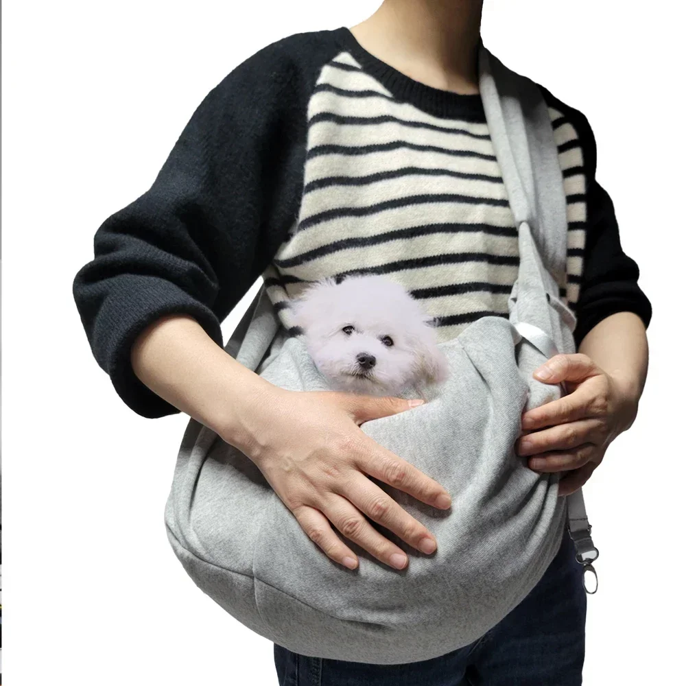 Tirantes pequeños portátiles para cachorros, bolso de hombro para gatos, bolsas de viaje para perros al aire libre, transportador de perros sin hombros - imagen 2