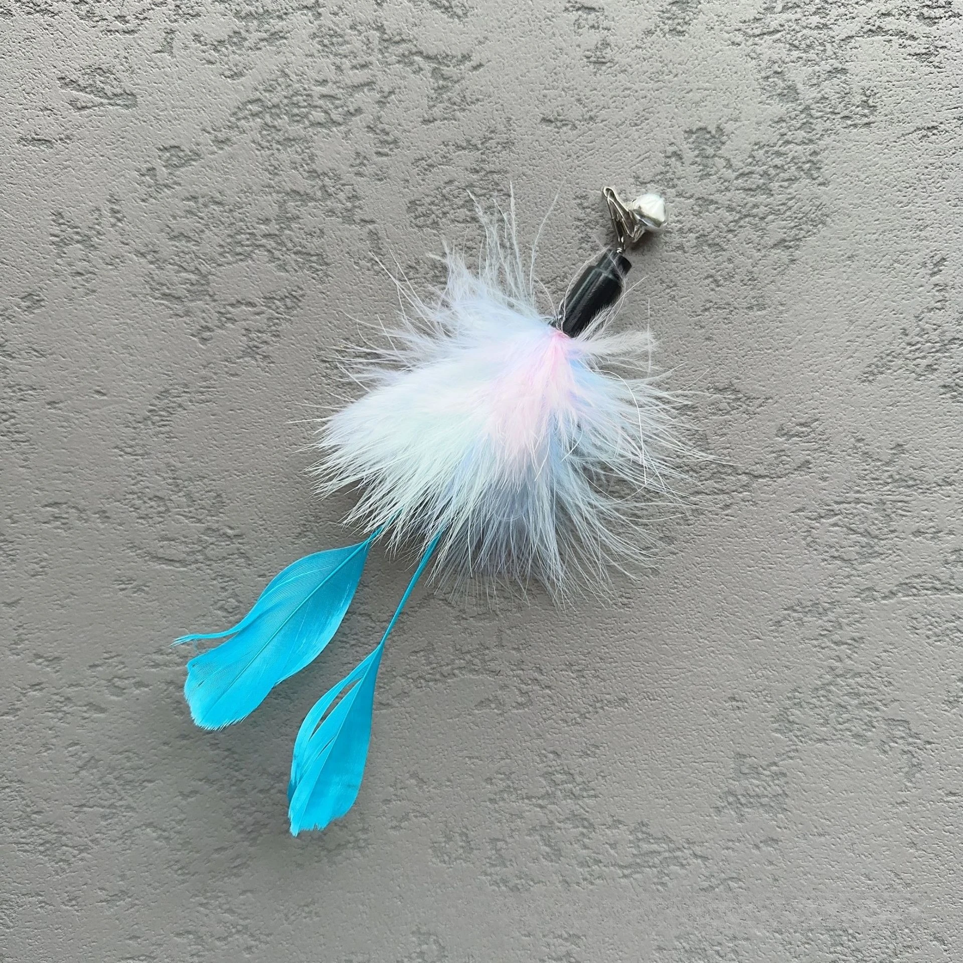 Cola zorro peluche plumas suave – Repuesto juguete gato interactivo - imagen 2