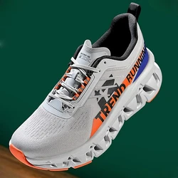 Mocasines de moda para hombre, zapatos para correr informales y cómodos para caminar al aire libre, zapatos deportivos transpirables con cordones informales