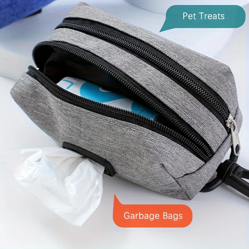 Soporte portátil para bolsa de caca de perro, dispensador multifuncional de bolsas de basura para mascotas, bolsas de regalo para mascotas, Herramientas de limpieza, accesorios para perros - imagen 2