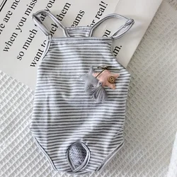 Pantalón corto ajustable para perro con tirantes lavables