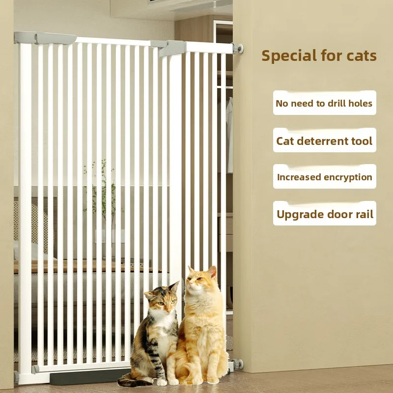 Puerta de seguridad extensible para gatos y perros pequeños