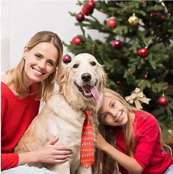 Lazos navideños para perros y gatos, Bandana para mascotas, accesorios de aseo para perros pequeños y grandes, suministros para vacaciones, 50 unidades - imagen 2