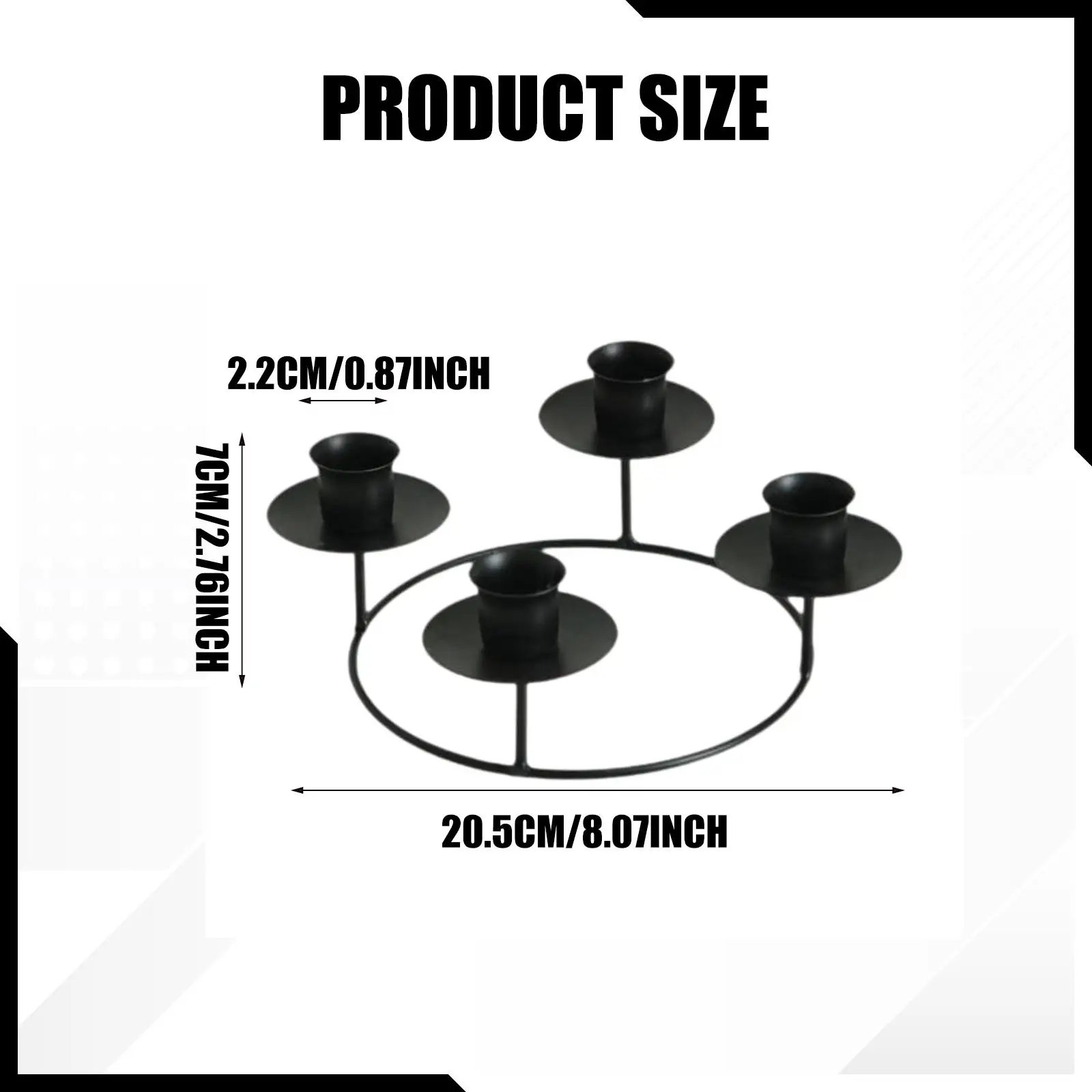 4 Arms Candle Holder Decorative Candle Stand European Candlestick Holder Candlelight Stand for Living Room Home Bedroom Party