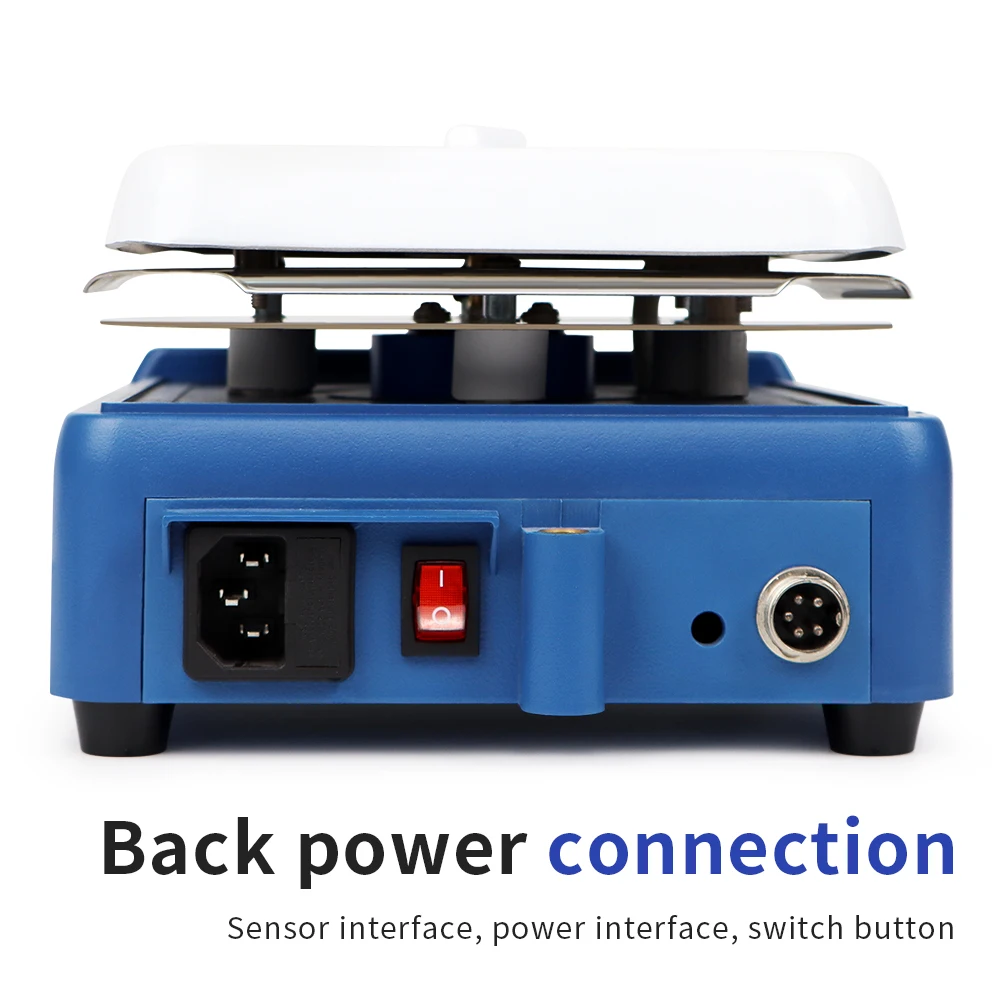 Agitador magnético Digital LCD, máquina mezcladora de líquidos de 5L, ajuste de 200-2000rpm, mezclador magnético, agitador de placa calefactora para laboratorio - imagen 5