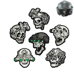 Parche para gatos y perros con calavera visión nocturna brilla