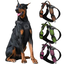 Arnés sin tirones para perros grandes y medianos – Mango reforzado, Doberman, Pinscher