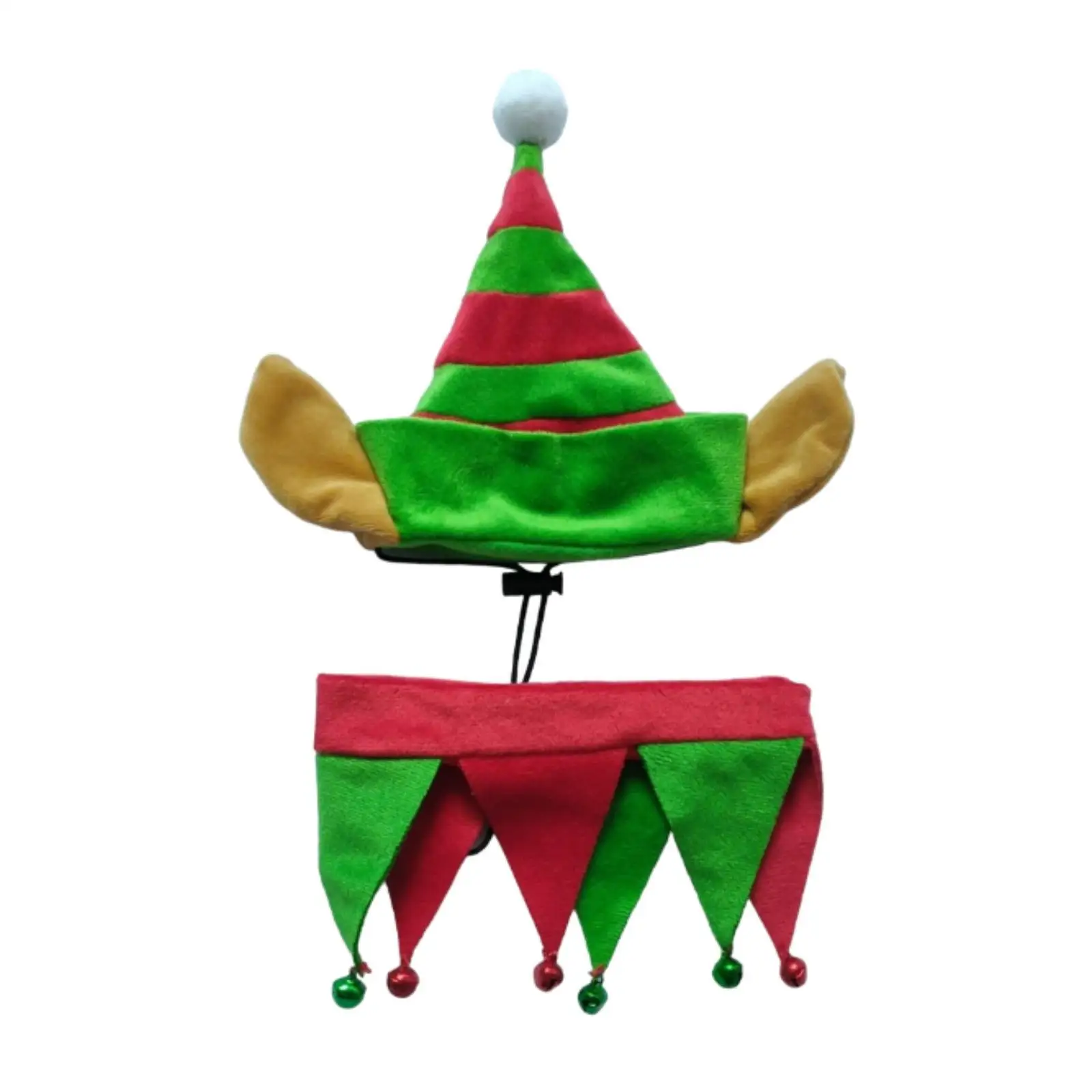 Pañuelos navideños para perros, gorro navideño para perros y traje a juego, bufanda de felpa para mascotas - imagen 2