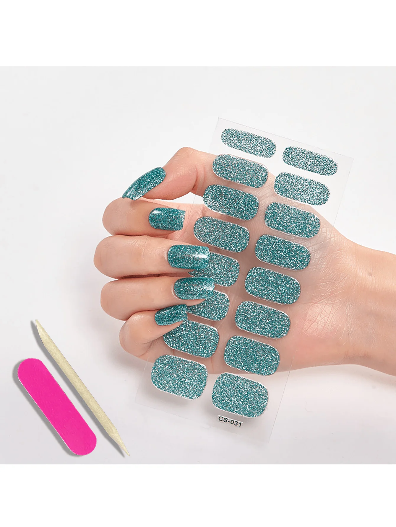 Kit 18 tiras de esmalte de uñas con purpurina - para gatos y perros - imagen 5