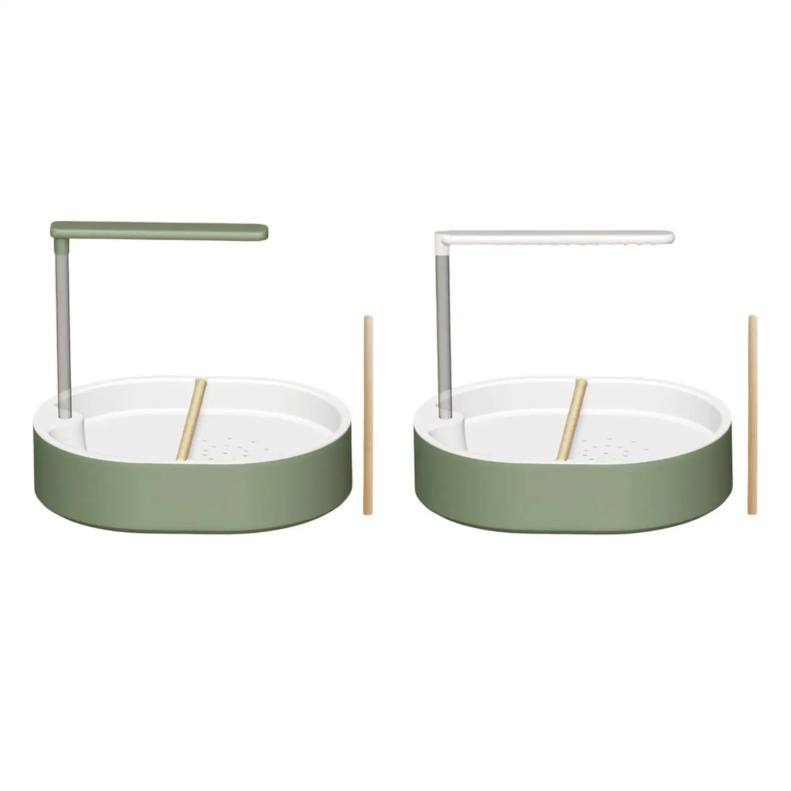 Parrot Bathtub Automatic Bird Bath with Perch and Pump Indoor Shower Cage Accessories for Cockatiel Mynah