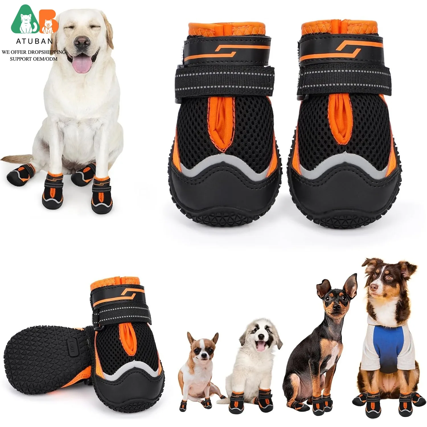 Botas protectoras de patas para perros – Ideales para suelo caliente