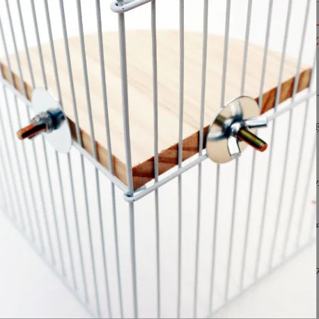 Plataforma percha 2 en 1 para jaula de pájaros – Descanso y salto - imagen 3