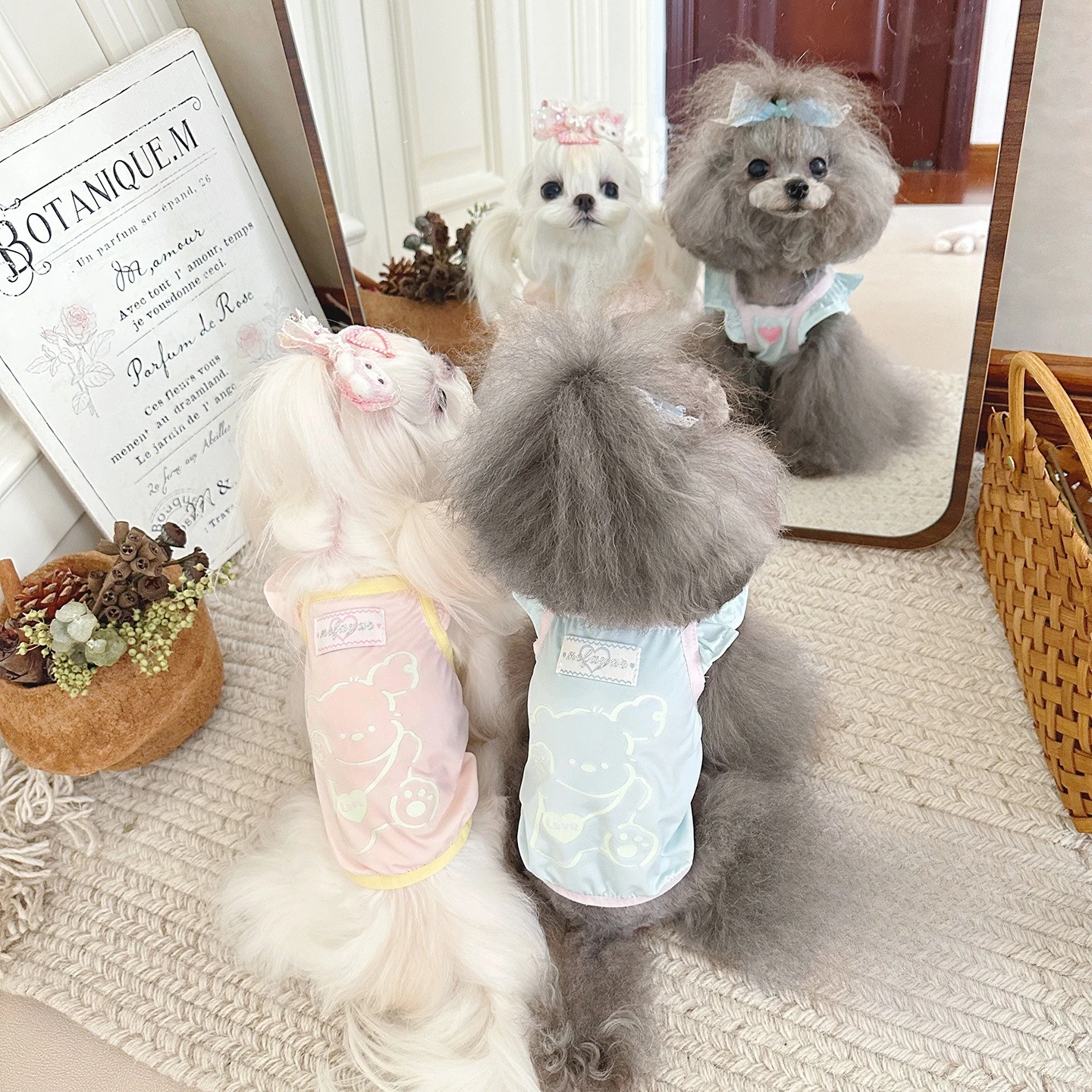 Chaleco con tirantes de manga voladora para mascotas, ropa para gatos, ropa fresca con protección solar, chaleco con luz nocturna, ropa fresca - imagen 3