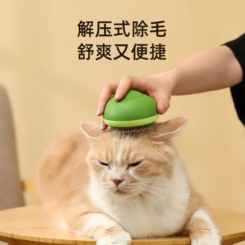 Peines para mascotas, fruta creativa, limpieza de gatos, peine para depilación, depilación de gatos, suministros de peine con aguja - imagen 3