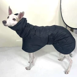 Abrigo de invierno acolchado para perros Whippet y galgo italiano