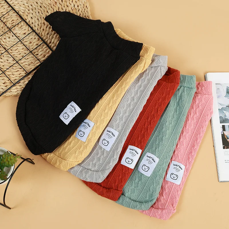 Suéter para cachorros y gatos, ropa cálida de invierno para perros pequeños, chaleco tejido para mascotas, disfraz de perro salchicha, suéteres Schnauzer Chihuahua Yorkie - imagen 5