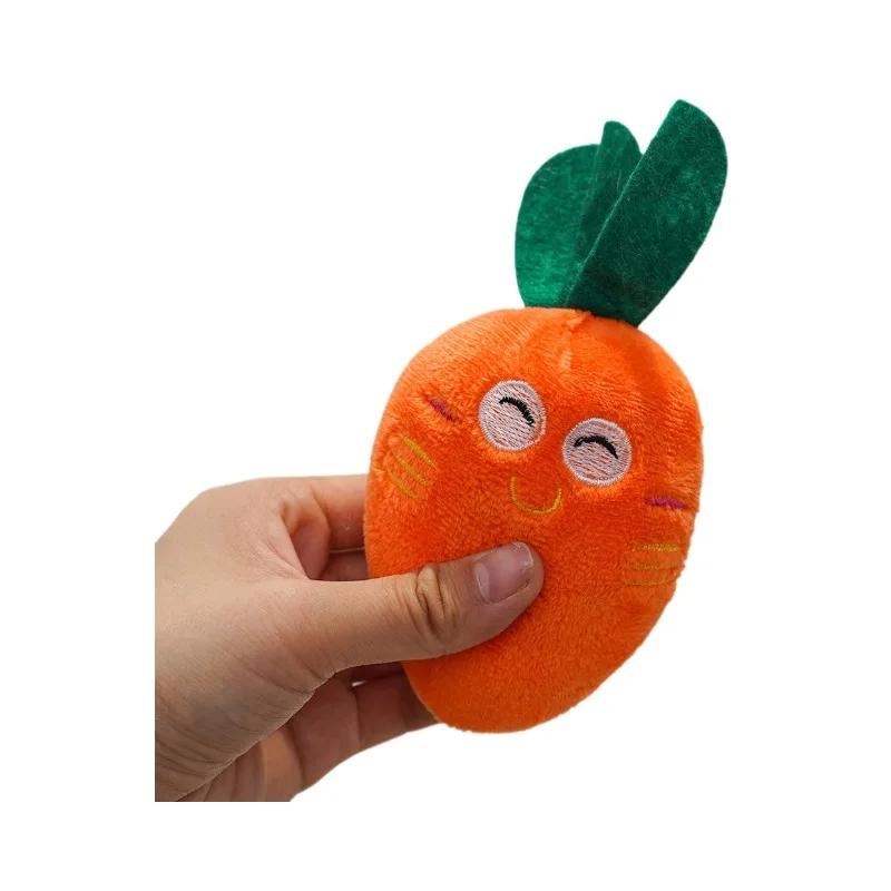 Plush Carrot Sound Squeak Toy for Cats Puppy Dogs Pet Toy Supplies Dog Toys for Small Dogs Pet Products Accessories - imagen 5