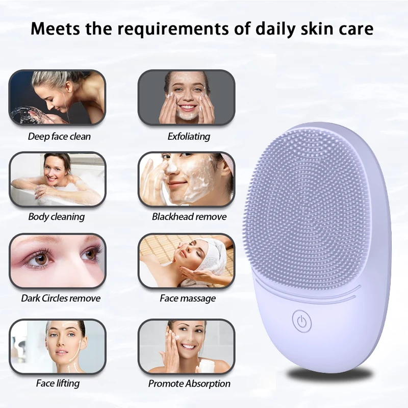 Limpiador facial eléctrico de silicona para gatos y perros – Sónico - imagen 4