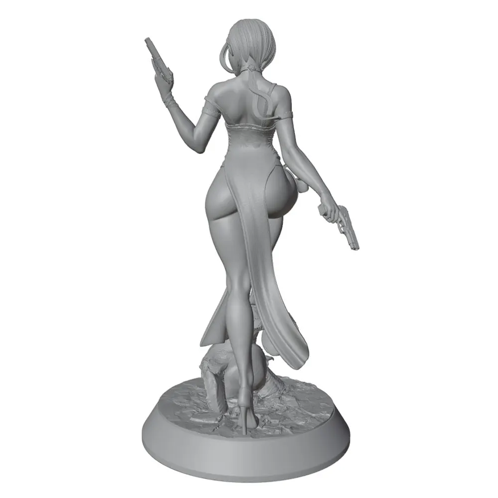 Kit de muñeca Guerrera resina gris impresa en 3D sin montar ni pintar - imagen 3
