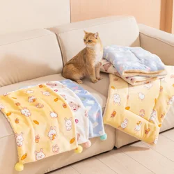 Manta de lana cálida para gatos y perros - ideal para cama y viaje
