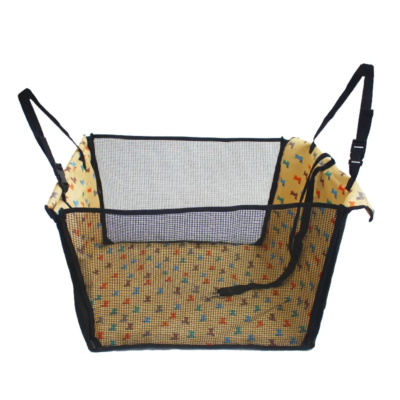 CAWAYI KENNEL-funda de asiento de coche de malla transpirable para mascotas, hamaca de transporte para perros, Autostoel Hond - imagen 4