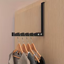 Perchero ganchos plegable puerta – Organizador lavandería espacio ahorro