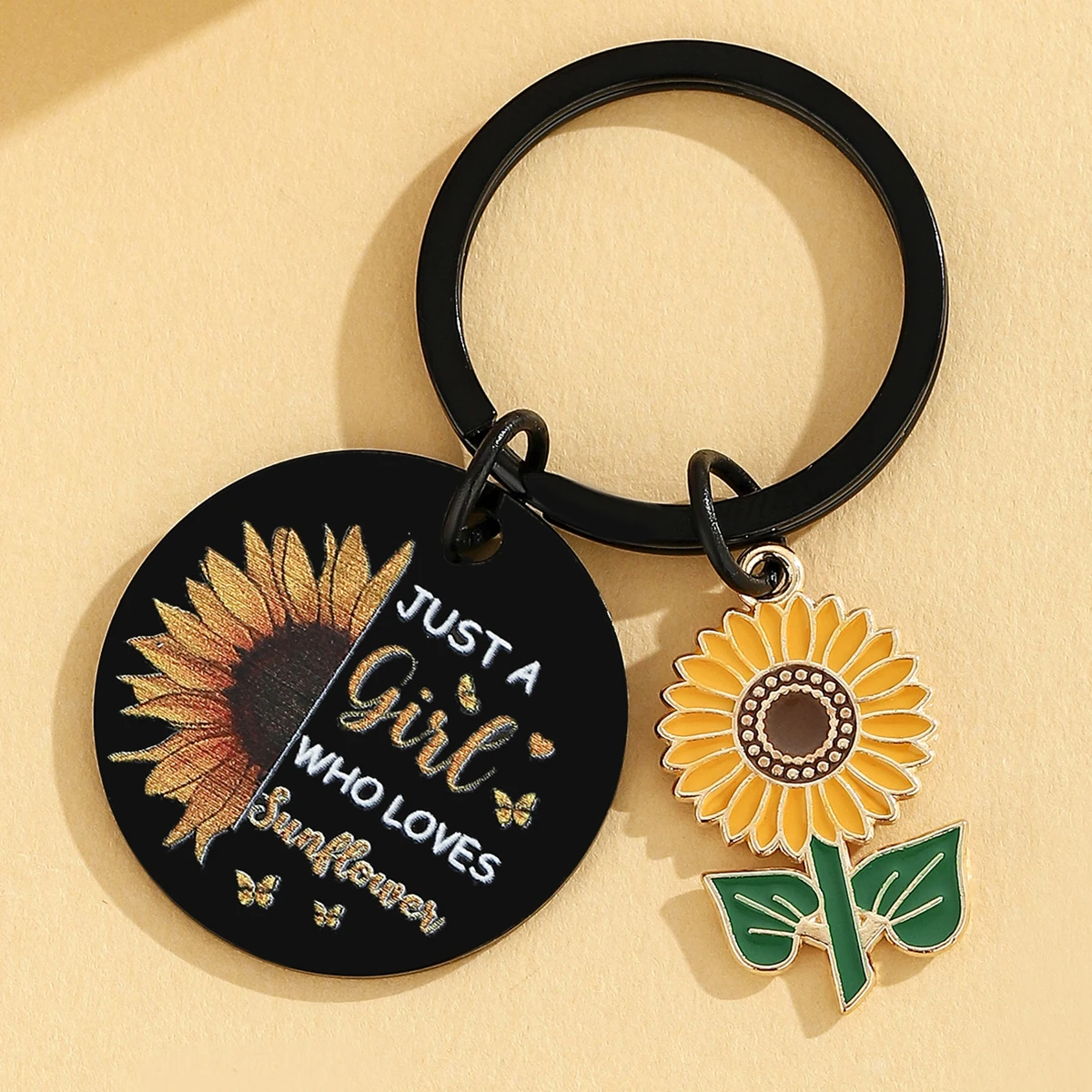 Regalos de girasol para mujeres y niñas, el mejor llavero de girasol, regalos para cumpleaños, Navidad, sol, regalo - imagen 3