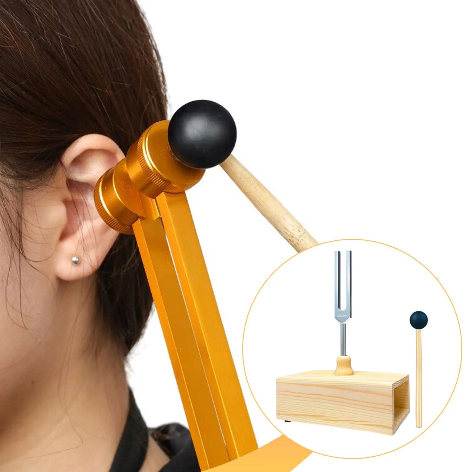 Diapasón 432 Hz para perros y gatos con caja de resonancia en madera - imagen 2