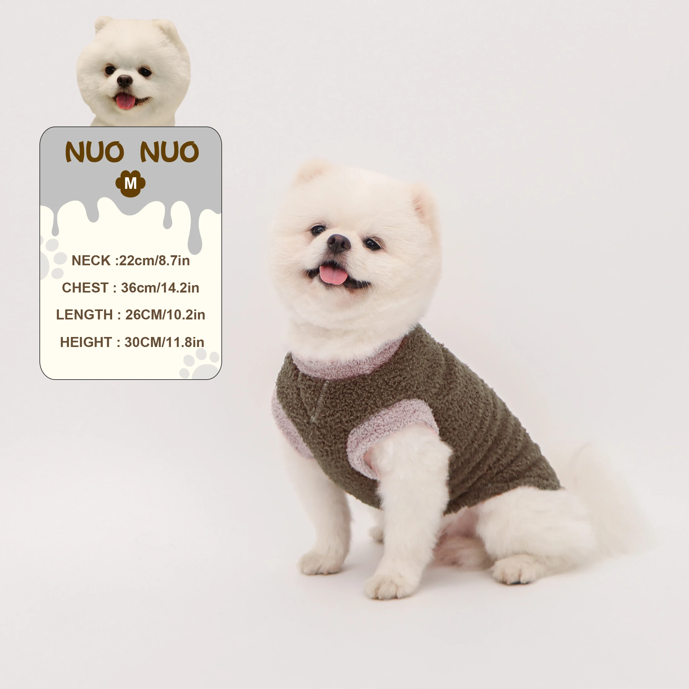 Chaleco polar sin mangas para perros pequeños y medianos - imagen 5