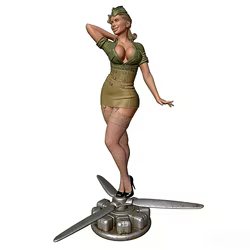 Kit modelo piloto sexy 1/24 – Resina GK sin pintar
