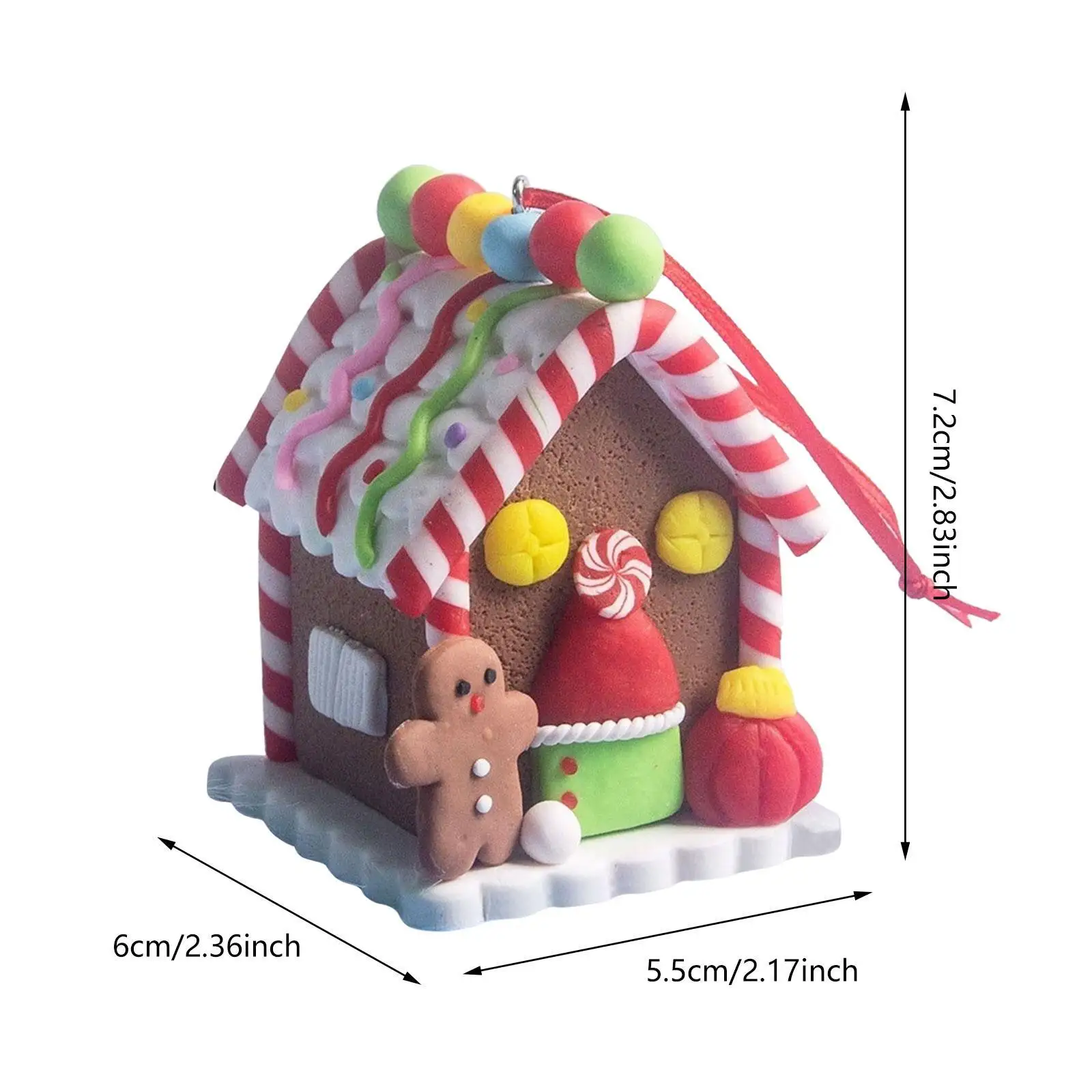 Gingerbread House Ornament Christmas Hanging Decoration Craft Party Supplies