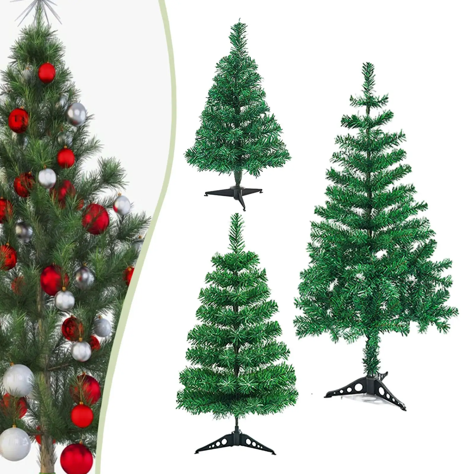 Artificial Christmas Tree Includes Stand,with Real Touch,Christmas Decorations,Xmas Tree Holiday Decor for Party Indoor Decor