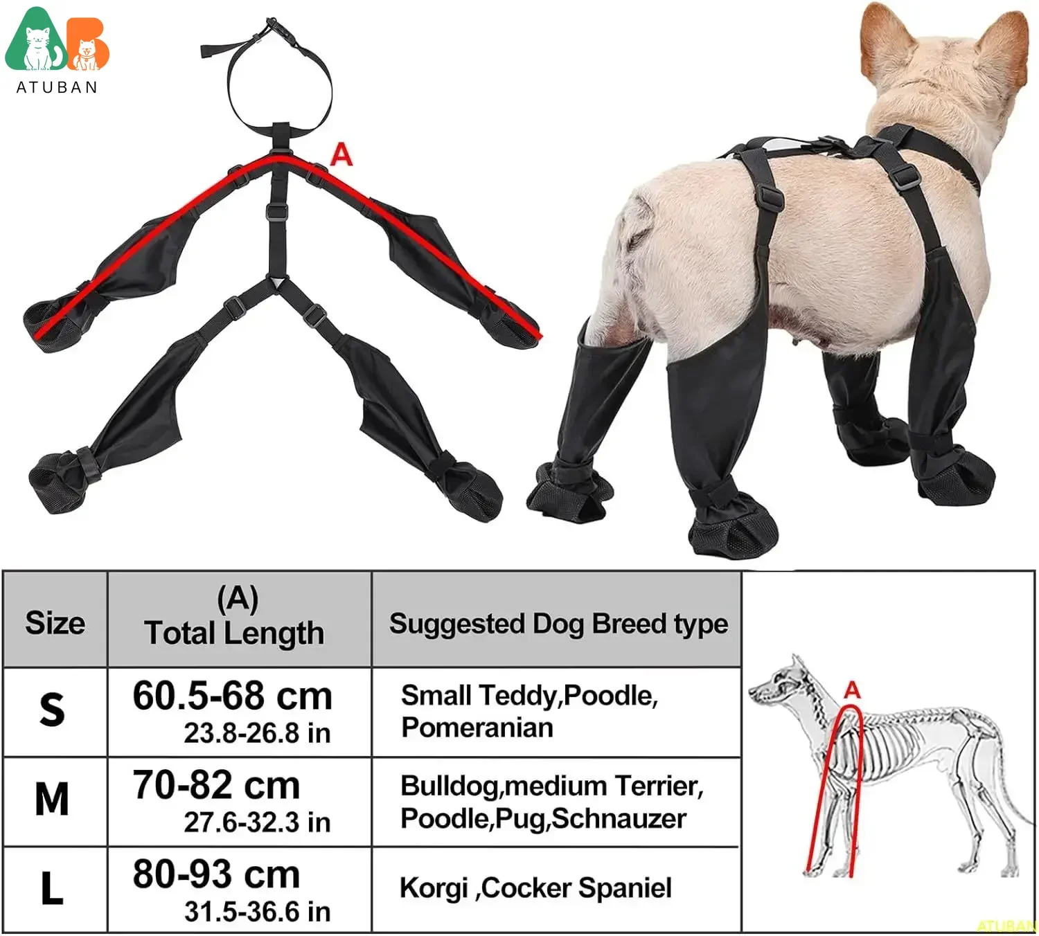 Botas impermeables para perros, zapatos antideslizantes para perros, suela de goma resistente, Protector de pata para mascotas, correr al aire libre para perros a prueba de suciedad y anticaída - imagen 5