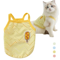 Ropa de malla transpirable para gatos Sphynx y perros