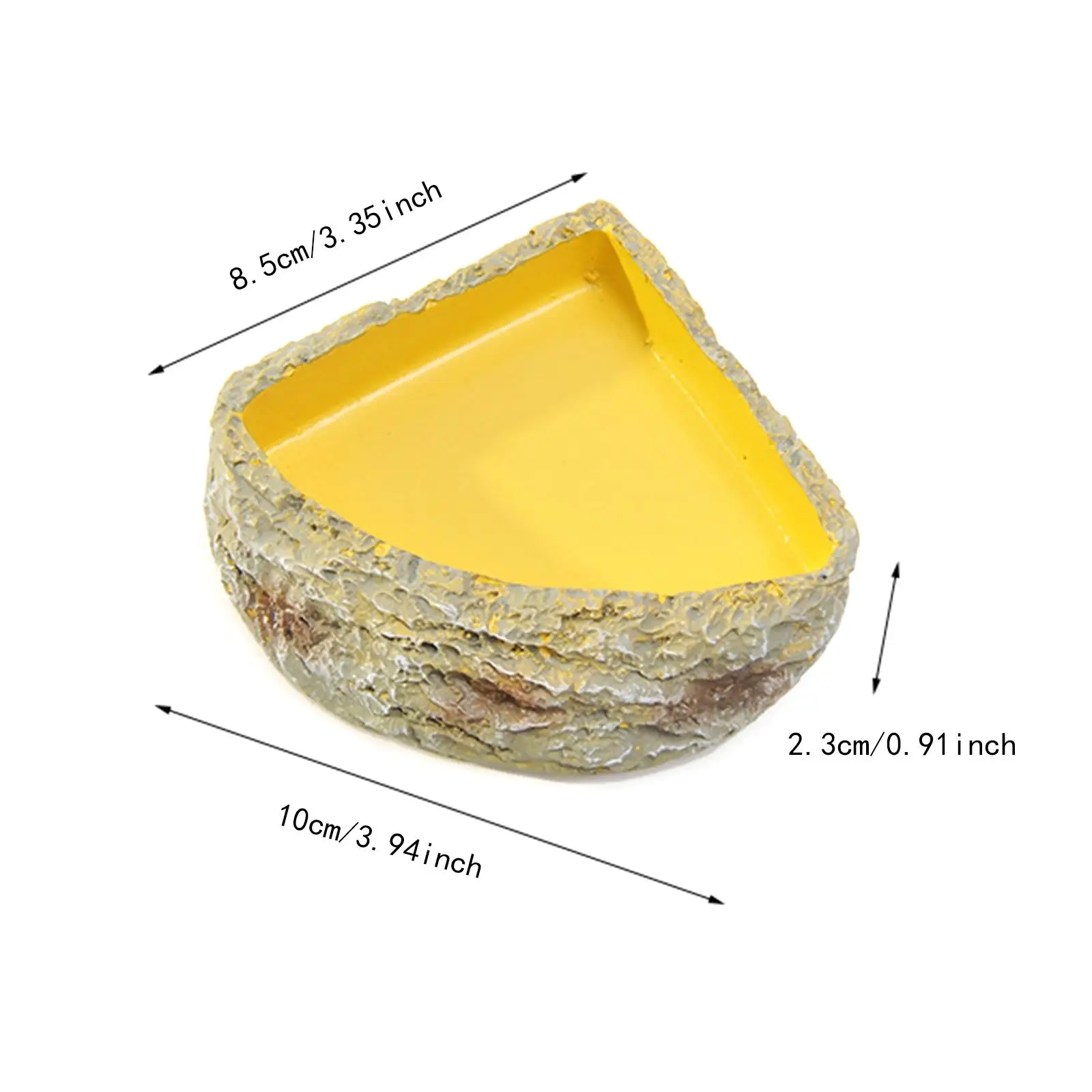 Reptile Water Dish Reptile Feeder Feeding Bowl Food Dish for Leopard Gecko Bearded Dragon