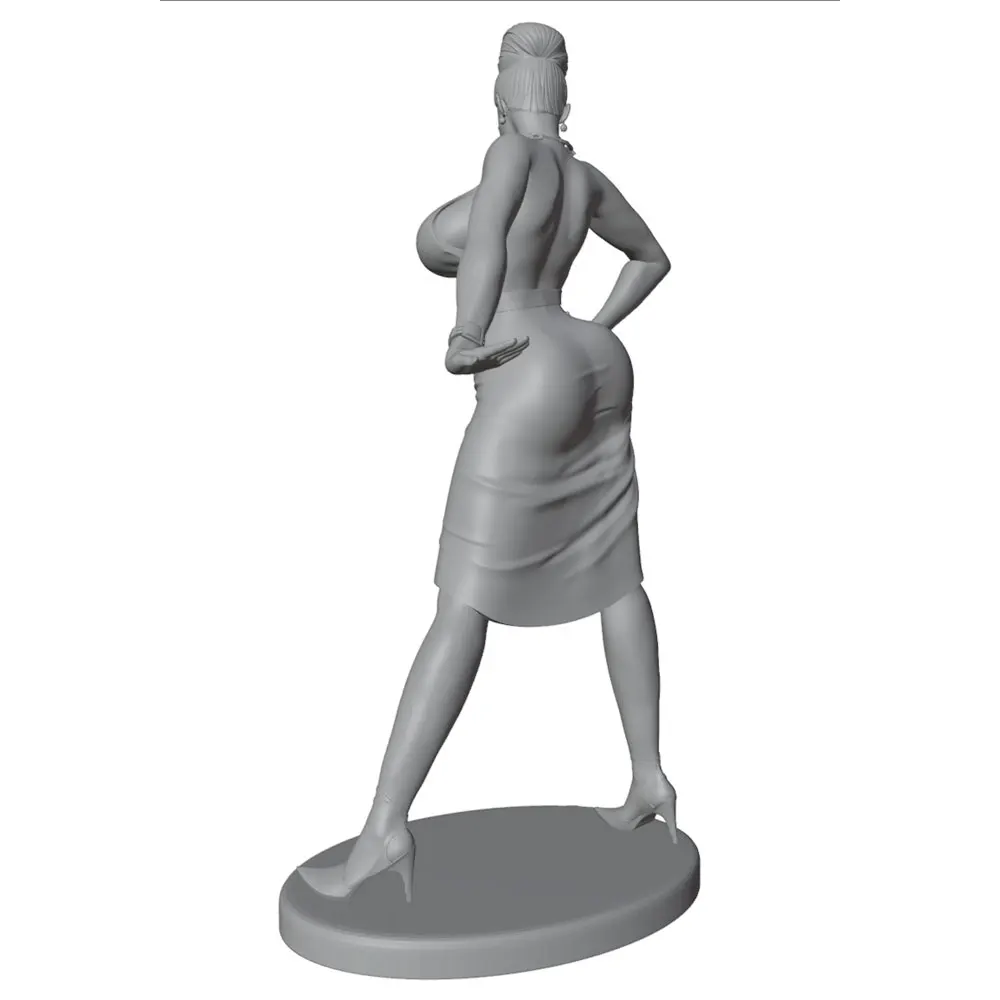 Figura miniatura 1/24 en resina - kit DIY gris, sin montar ni pintar - imagen 3